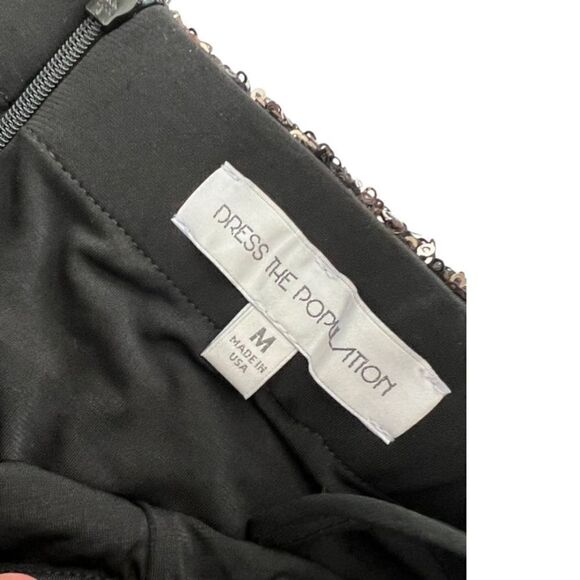 Dress The Population Alessandra Sequin Midi Skirt Sz Medium - Picture 7 of 11